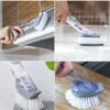 Dish Soap Dispenser With Brush Strong 1Pcs demo-min