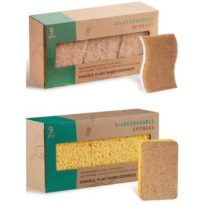 Eco Friendly Kitchen Sponge 9 Pcs Sturdy Sponge cover-min