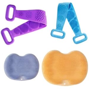 Shower Back Scrubber Brush Strong Silicone 1Pcs cover-min
