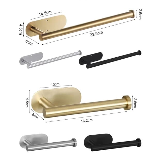 Adhesive Paper Towel Holder Elite 1Pcs 8 Adhesive Paper Towel Holder Elite 1Pcs dimensions -min