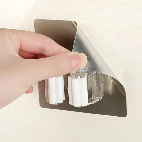 Broom Mop Holder Wall Mount 3Pcs Strong Mount 6 Broom Mop Holder Wall Mount 3Pcs Strong Mount show -min