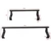 Tea Towel Rail Over Door Strong 1Pcs black dimension -min
