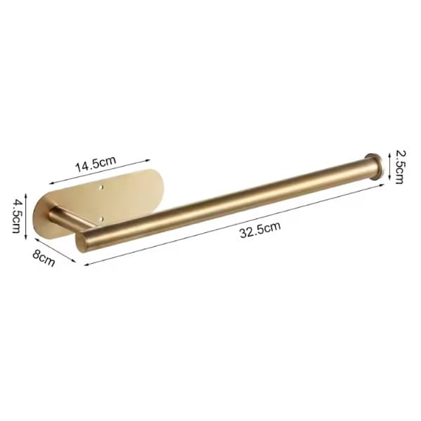 Adhesive Paper Towel Holder Elite 1Pcs 2 stick on paper towel holder gold -min
