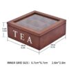 9 Tea Box Organiser Elite 1Pcs Wooden Organiser -min