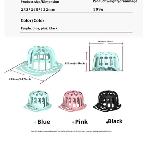 Hat Washer Cage Cap Elite 1Pcs Washer 3 hat dimension cap washing cage -min