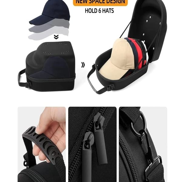Cap Travel Case Elite 1Pc Hard Shell Carrier 7 Cap Travel Case Elite 1Pc Hard Shell Carrier show -min